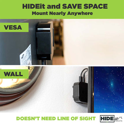 HIDEit Mounts Apple TV 4K Soporte Acero Negro 25 lb VESA Compatible