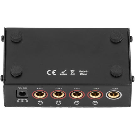 Pearstone HBOX-4000 Amplificador de Auriculares Estéreo 4 Canales 20dB Ganancia 12V