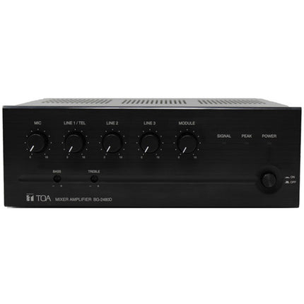 Toa Electronics BG-2480D Amplificador mezclador 480W cinco canales salida Zone 2