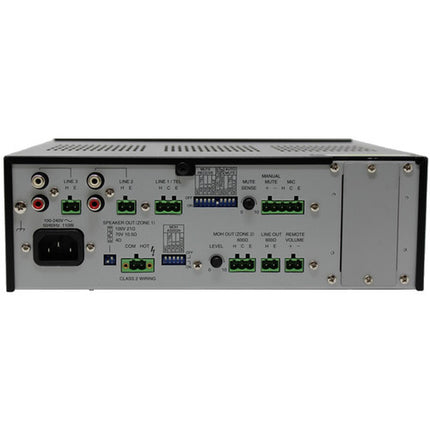 Toa Electronics BG-2480D Amplificador mezclador 480W cinco canales salida Zone 2