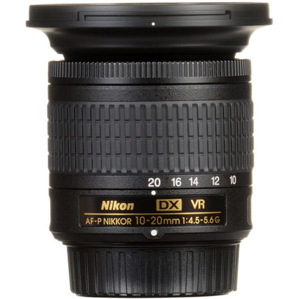 Nikon AF-P DX NIKKOR 10-20mm f4.5-5.6G VR Lente F-Mount con Estabilizador VR