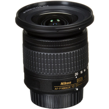 Nikon AF-P DX NIKKOR 10-20mm f4.5-5.6G VR Lente F-Mount con Estabilizador VR
