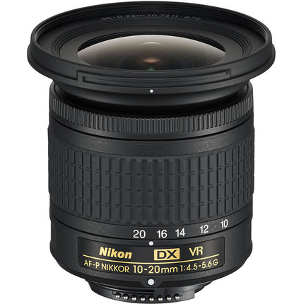Nikon AF-P DX NIKKOR 10-20mm f4.5-5.6G VR Lente F-Mount con Estabilizador VR