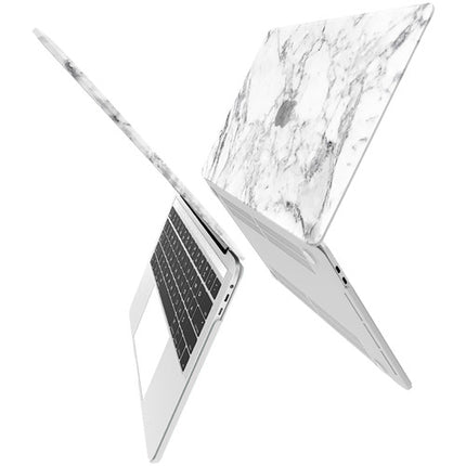 iBenzer Neon Party Funda para MacBook Pro 13" Blanco Mármol Ligera