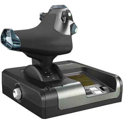 Logitech G X52 Professional Controlador de Simulación con Palanca y Acelerador Iluminados y LCD Retroiluminado