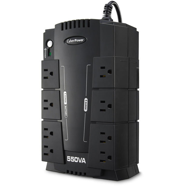 CyberPower CP550SLG UPS de Respaldo 550VA 330W 8 Salidas USB Protección RJ11