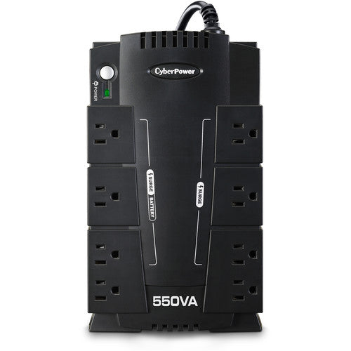 CyberPower CP550SLG UPS de Respaldo 550VA 330W 8 Salidas USB Protección RJ11