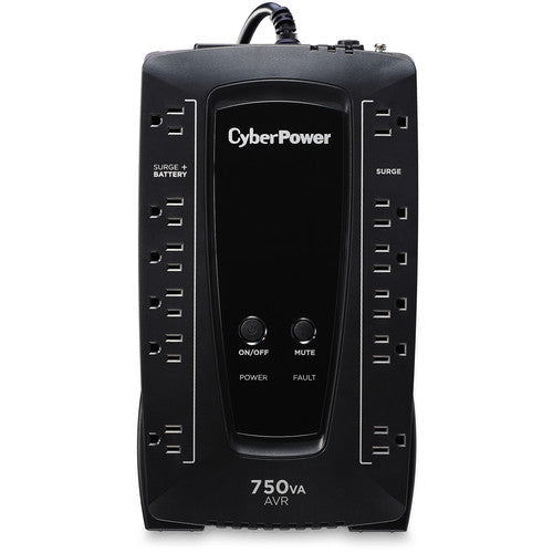 CyberPower AVRG750U SAI 750VA 450W Regulador Voltaje 12 Salidas USB