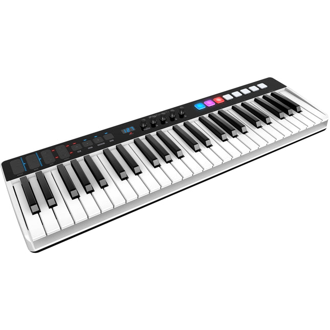 IK Multimedia iRig Keys I/O Controlador e Interfaz de Audio 49 Teclas 24-Bit 96 kHz con Soporte iPhone y iPad