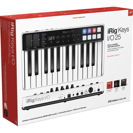 IK Multimedia iRig Keys I/O controlador audio 25 teclas 24 bit 96 kHz con soporte iOS