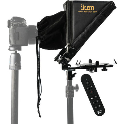 ikan Elite Soporte para Tableta e iPad con Teleprompter Control Remoto Elite y Alcance 20 pies