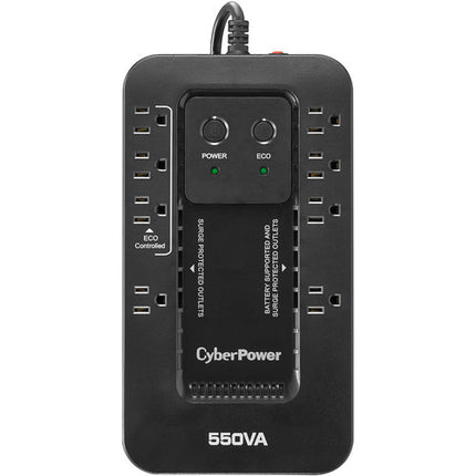 CyberPower EC550G SAI 550VA 330W con Protección Contra Sobretensiones y Panel de Control