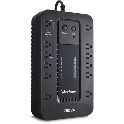 CyberPower EC750G UPS 750VA 450W con protección contra sobretensiones y 12 salidas