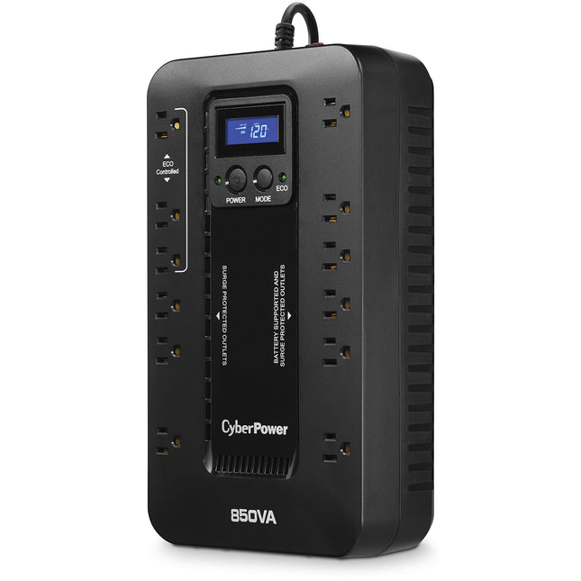 CyberPower EC850LCD SAI 850VA 510W Protección y Pantalla LCD Multifunción