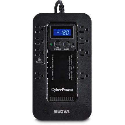 CyberPower EC650LCD SAI 650VA 390W con Pantalla LCD y Protección Total
