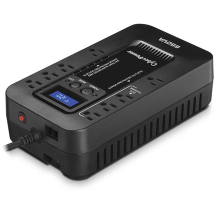 CyberPower EC650LCD SAI 650VA 390W con Pantalla LCD y Protección Total