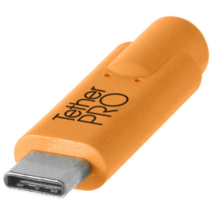 Tether Tools TetherPro Cable USB Tipo C 15 pies 5 Gb/s Naranja