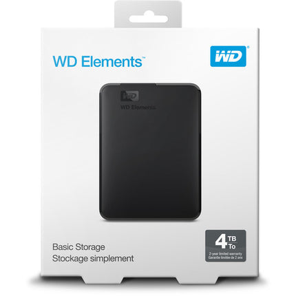 WD 4TB Elements Disco Duro Externo Portátil USB 3.0 Capacidad 4TB