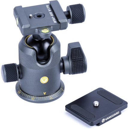 Vanguard Alta BH-250 Cabeza de Bola Capacidad 20kg Altura 4.6" con Zapata Rápida QS-60 V2