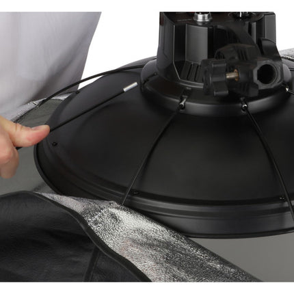 Genaray Octa Softbox para Luz Flood LED-14 Diámetro 31.5 Pulgadas con Difusor y Baffle