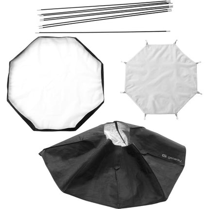 Genaray Octa Softbox para Luz Flood LED-14 Diámetro 31.5 Pulgadas con Difusor y Baffle