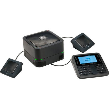 Revolabs FLX UC 1500 Teléfono de Conferencia IP y USB con 4 Micrófonos y Pantalla a Color