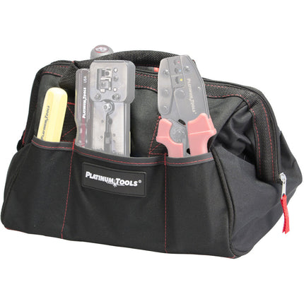 Bolsa para Herramientas Platinum Tools Big Mouth con Seis Bolsillos de Almacenamiento
