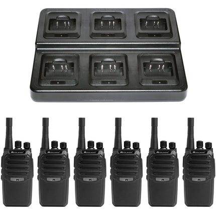 Midland BizTalk Radio UHF 16 Canales 2W Batería 21h Cargador 6 Plazas