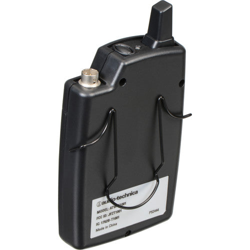 Audio-Technica ATW-T1001 Transmisor Inalámbrico Corporal 2.4 GHz 7 Horas Batería Ajuste de Ganancia