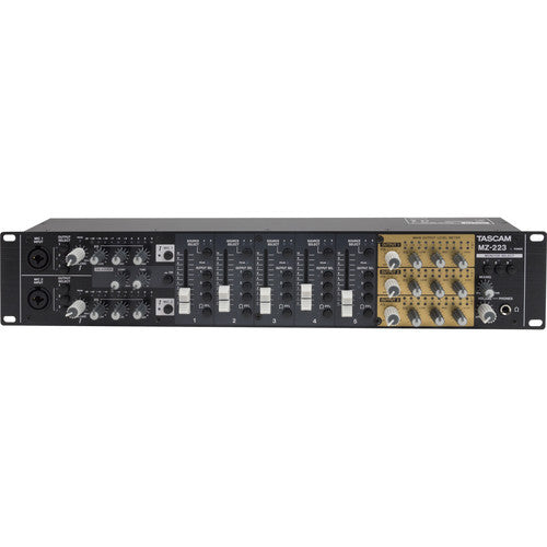 TASCAM MZ-223 mezclador de zona industrial 5 canales entrada RCA XLR