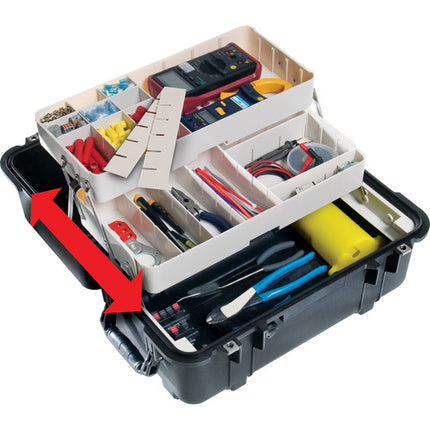 Pelican 1460TOOL Protector Estuche Para Herramientas Móvil Negro Resistente Al Agua Con Divisores Ajustables