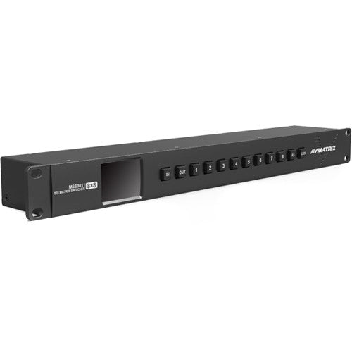 AVMATRIX 8 x 8 3G-SDI Matriz Conmutador 1 RU Software Control