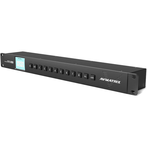 AVMATRIX 8 x 8 3G-SDI Matriz Conmutador 1 RU Software Control