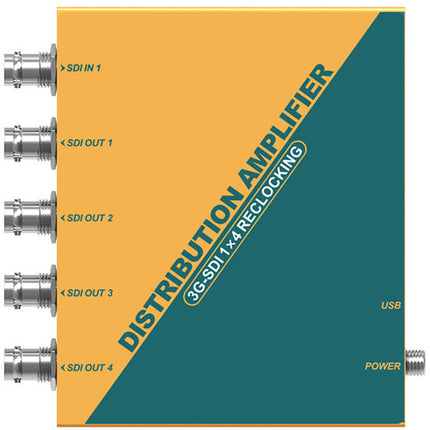 AVMATRIX Amplificador de Distribución 1x4 3G-SDI con Audio Embebido