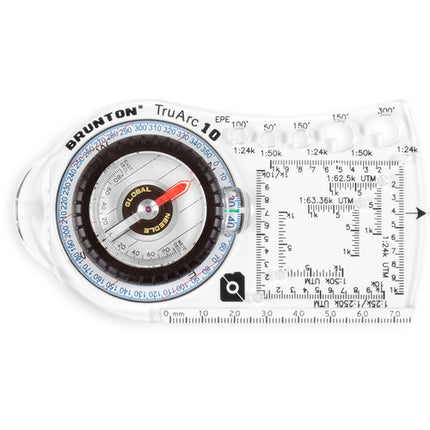 Brunton TruArc 10 Brújula Global luminosa con dial reversible y escala rápida