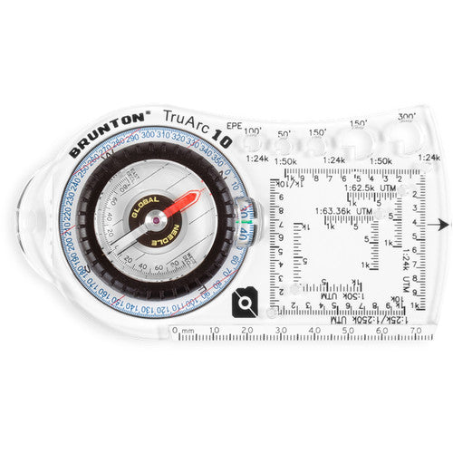 Brunton TruArc 10 Brújula Global luminosa con dial reversible y escala rápida