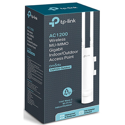 TP-Link EAP225-Outdoor Punto de Acceso Inalámbrico AC1200 Dual Band Gigabit PoE
