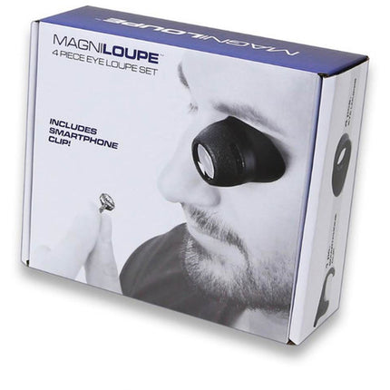 Carson ML-20 MagniLoupe Set 4 Lentes Aumento 4.5x 6.5x 8x 13x con Clip para Smartphone