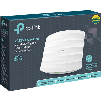 TP-Link EAP225 AC1350 Punto de Acceso Inalámbrico Doble Banda 1350Mb/s PoE