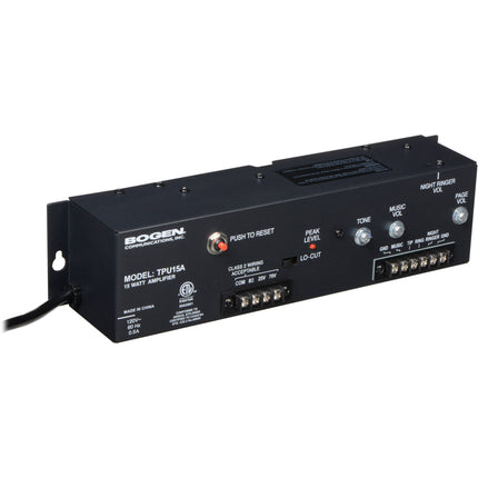Bogen TPU15A Amplificador para Telefonía 15W Entradas RCA