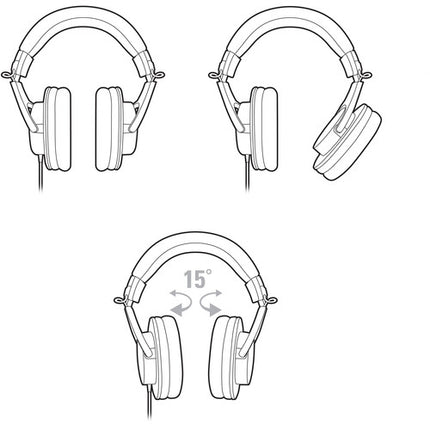 Audio-Technica ATH-M20x Auriculares Cerrados Monitor 40mm Negro 15Hz-20kHz