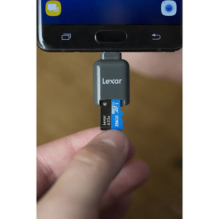 Lexar 256GB microSDXC UHS-I 633x Tarjeta de Memoria con Adaptador SD