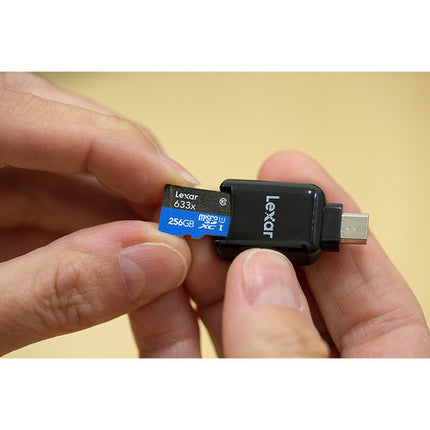 Lexar 256GB microSDXC UHS-I 633x Tarjeta de Memoria con Adaptador SD