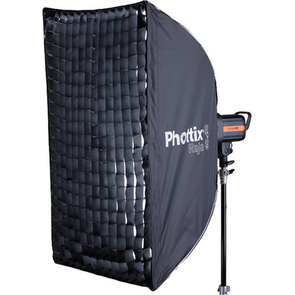 Phottix Raja Softbox Rectangular 60x89 cm con Rejilla y Difusores