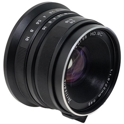 7Artisans 25mm f/1.8 Lente Manual Fujifilm X Distancia 7.1"