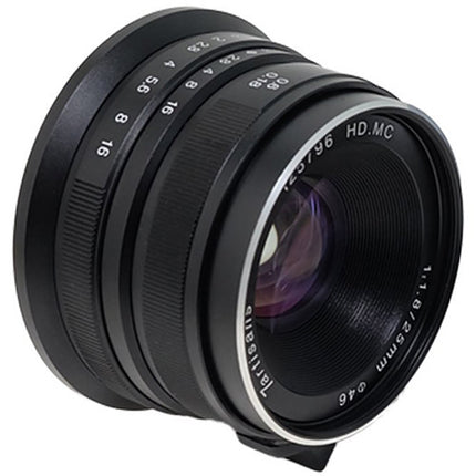 7Artisans 25mm f1.8 Objetivo para Sony E APS-C Manual 7.1 pulgadas distancia mínima de enfoque