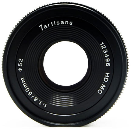 7Artisans 50mm f1.8 Objetivo para Sony E Montura APS-C 75mm Equivalente