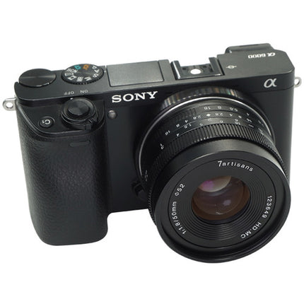 7Artisans 50mm f1.8 Objetivo para Sony E Montura APS-C 75mm Equivalente