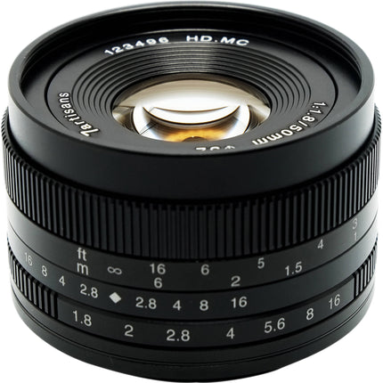 7Artisans 50mm f1.8 Objetivo para Sony E Montura APS-C 75mm Equivalente