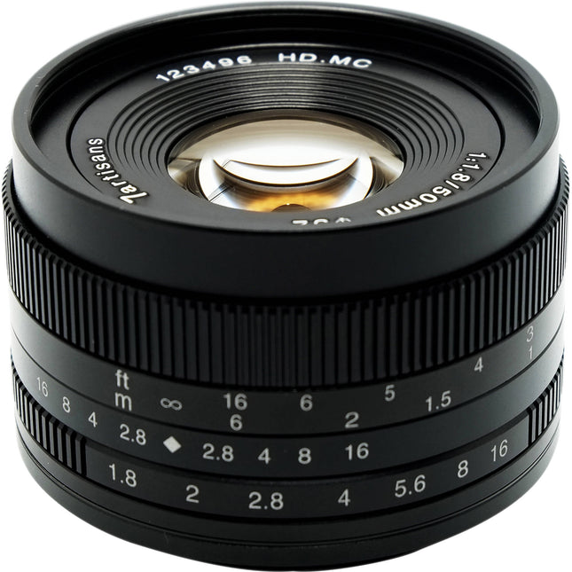 7Artisans 50mm f1.8 Objetivo para Sony E Montura APS-C 75mm Equivalente